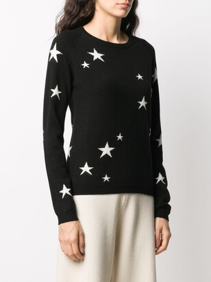 Chinti and Parker Star Print Cashmere Jumper