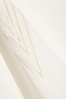 Thumbnail for your product : IRO Cala embroidered crepe top