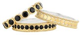 Thumbnail for your product : Anna Beck 18K Gold Plated Sterling Silver Black Onyx Stone