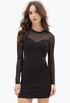 Thumbnail for your product : Forever 21 Mesh Paneled Bodycon Dress