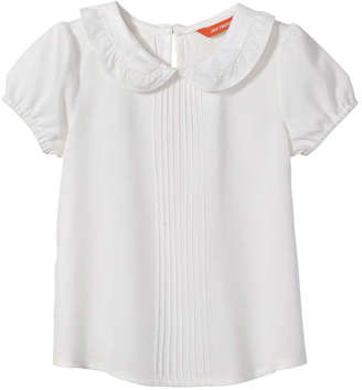 Joe Fresh Toddler Girls’ Ruffle Collar Shirt, JF Perennial Pink (Size 2)
