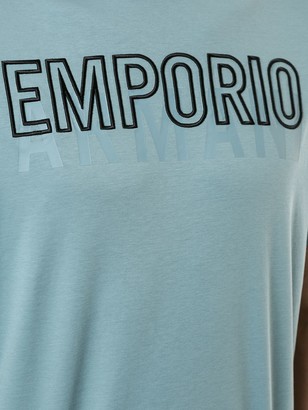 Emporio Armani embroidered logo T-shirt