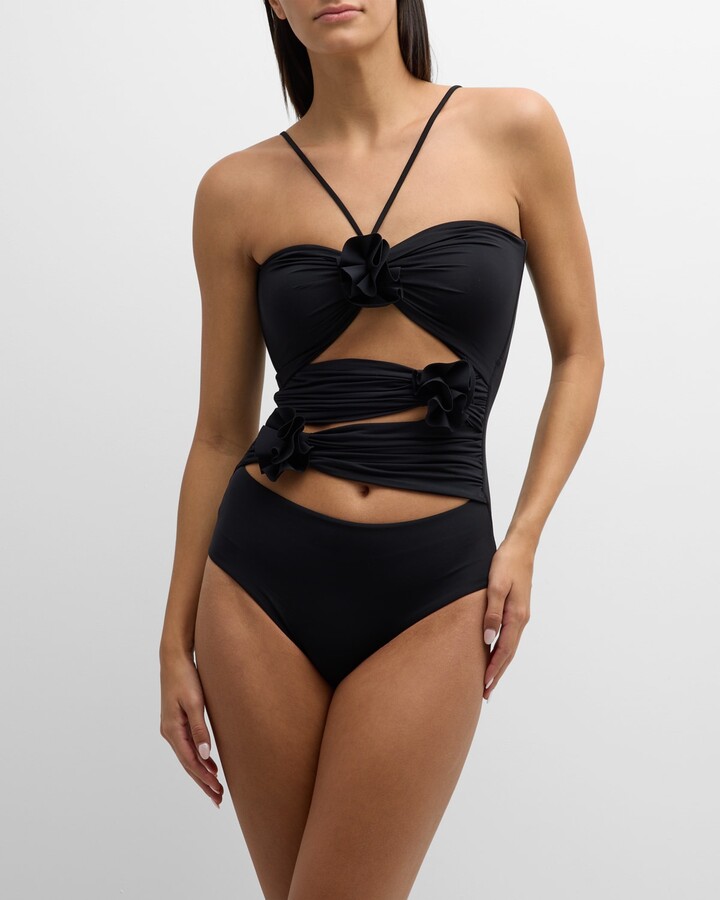 Maygel Coronel Trinitaria Cutout Halter OnePiece Swimsuit ShopStyle