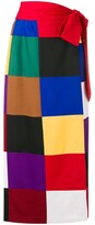 Thumbnail for your product : Sara Battaglia Color Block Skirt