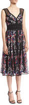 Thumbnail for your product : Nanette Lepore Michelle Floral-Embroidered Studded Cocktail Dress
