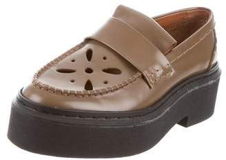 Celine Platform Round-Toe Loafers