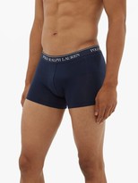 Thumbnail for your product : Polo Ralph Lauren Pack Of Three Logo-jacquard Cotton Boxer Briefs - Navy