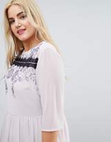 Thumbnail for your product : ASOS Curve CURVE PREMIUM Eyelash Lace Mini Dress with Embroidery