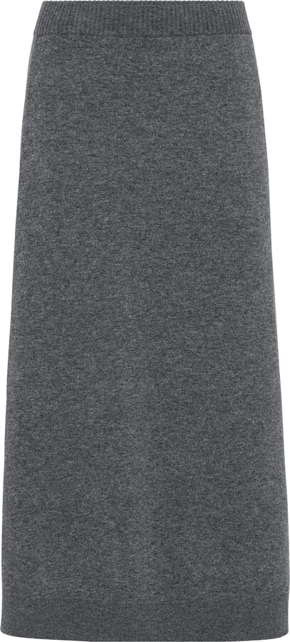 Brunello Cucinelli Double knit midi skirt