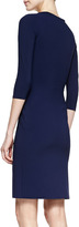 Thumbnail for your product : La Petite Robe di Chiara Boni 20413 La Petite Robe di Chiara Boni Faux-Wrap Cocktail Dress, Navy