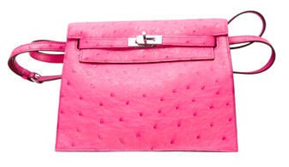 Hermès 2020 Ostrich Kelly Danse II - Pink Waist Bags, Handbags - HER332105