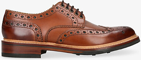 Grenson Mens Brown Archie Leather Brogues Eur 43 / 9 Uk Men