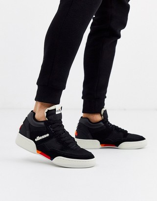 black ellesse trainers