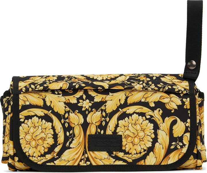 Versace Baby Black & Gold Barocco Portable Changing Mat - ShopStyle  Stroller Accessories