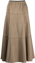 Thumbnail for your product : Proenza Schouler White Label Faux Suede Seamed Skirt