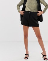 Thumbnail for your product : Miss Selfridge tailored shorts in black