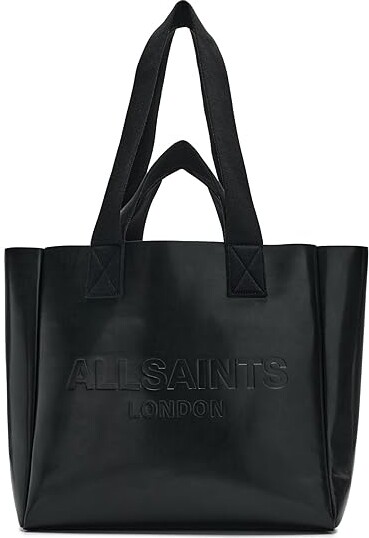 AllSaints Izzy Leather Tote Tote Handbags Black