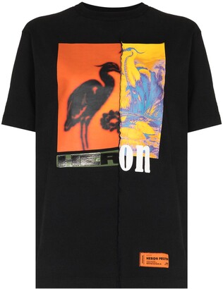 Heron Preston Split print short-sleeve T-shirt