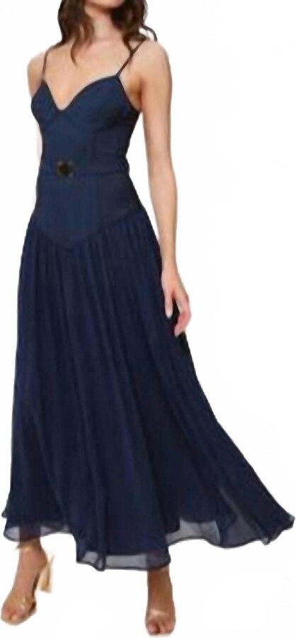 Hutch Ruby Maxi Dress In Navy
