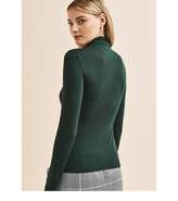 Thumbnail for your product : Dynamite Long Sleeve Turtleneck Top Pine Grove Green