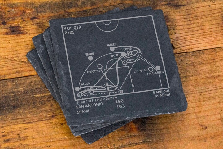 Greatest Heat Plays Slate Coasters | Set Of 4