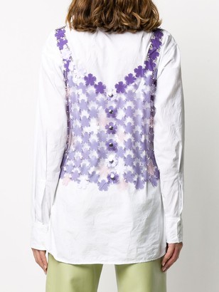 Paco Rabanne Flower-Pailette Chainmail Top