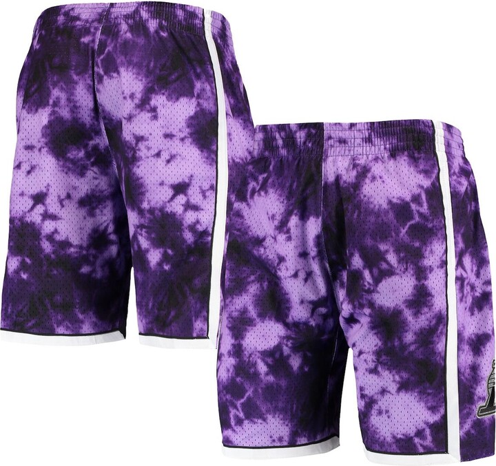Mitchell & Ness Men's Purple Los Angeles Lakers Hardwood Classics 2009 Galaxy Swingman Shorts