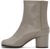 Thumbnail for your product : Maison Margiela SSENSE Exclusive Grey Mid Heel Tabi Boots