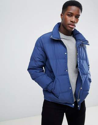 MANGO Man Puffer Jacket In Blue