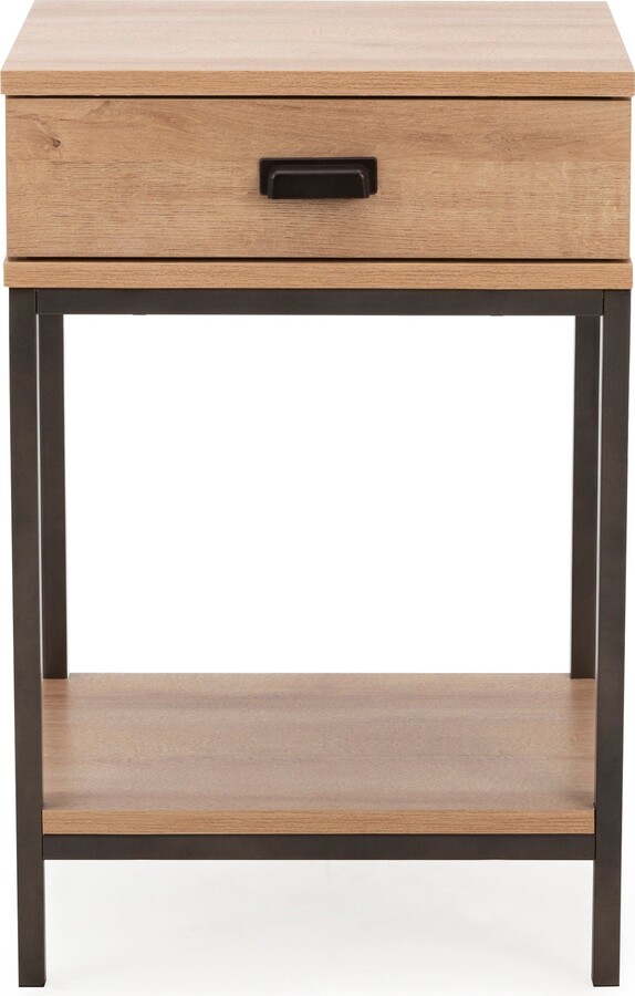 Dunelm Fulton 1 Drawer Side Table Light Oak ShopStyle