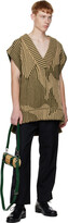 Thumbnail for your product : Feng Chen Wang Beige & Green Small Bamboo Bag