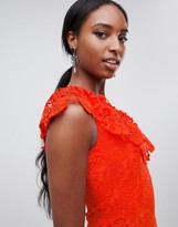 Thumbnail for your product : Paper Dolls Tall One Shoulder Crochet Lace Dress
