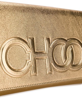 Jimmy Choo Debossed Logo Clutch Bag