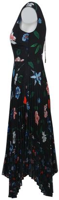 Markus Lupfer Long Black Floral Dress