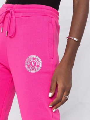 Versace Jeans Couture V-Emblem slim cotton track pants