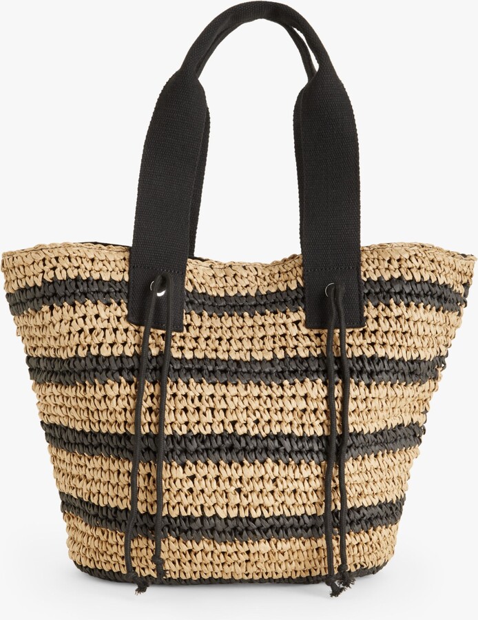 John Lewis ANYDAY East/West Raffia Straw Tote Bag ShopStyle