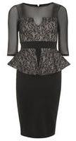 Amy Childs Womens Kayleigh Lace Print Dressm- Black