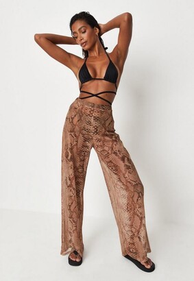 missguided snake pants