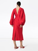 Thumbnail for your product : Rasario Pouf-Sleeve Midi Dress