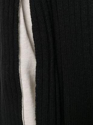Maison Margiela contrast panelled sleeve cardigan