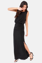 Thumbnail for your product : Rubber Ducky Here Comes the Glide Black Maxi Dress
