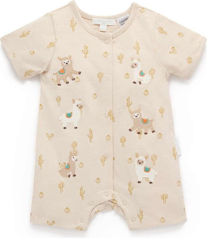 Purebaby Llama Fiesta Short Romper