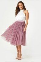 Thumbnail for your product : Little Mistress Natalia Blush Halterneck Prom Dress