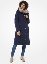Thumbnail for your product : Michael Kors Faux-Fur Trim Quilted Puffer Coat