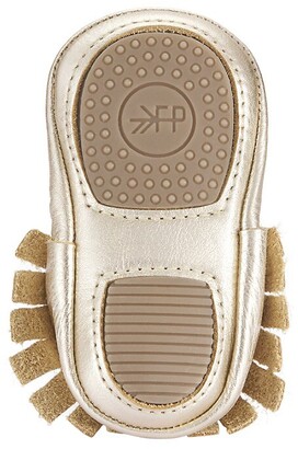 Freshly Picked Baby Girl's Platinum Mini Sole Classic Moccasins