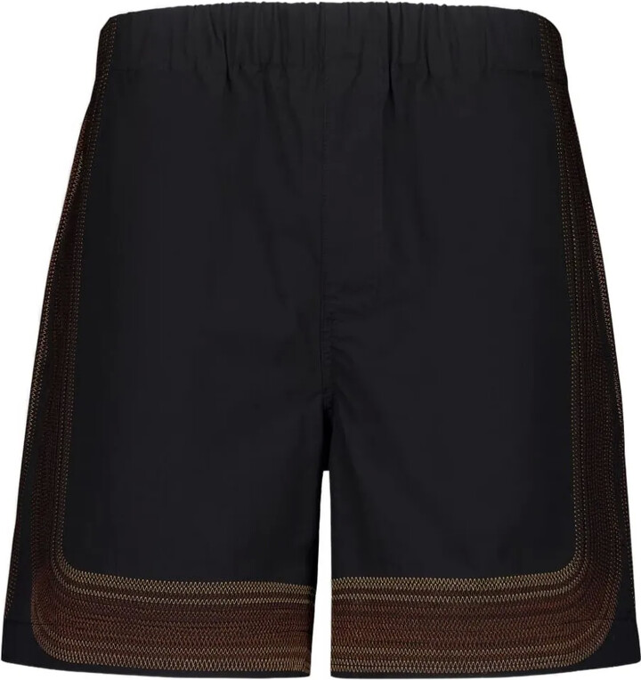 COMMAS Embroidered-Detail Elasticated-Waistband Shorts