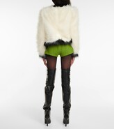 Thumbnail for your product : Saint Laurent Faux fur cropped jacket