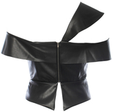 Thumbnail for your product : Mason by Michelle Mason Faux Leather Ruffle Top