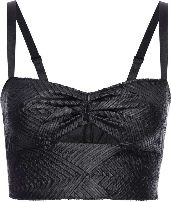 Lahive Black Brooke Leather Like Tankini