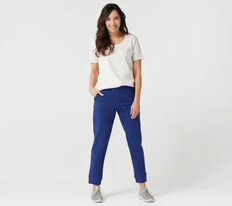 Denim & Co. Active Pull-On French Terry Ankle Pants